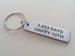 10 Year Anniversary Gift - Personalized Aluminum Tag Keychain Engraved with Anniversary Date; Options for Backside by Jewelry Everyday