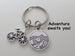 Bike & Mountain Charm Keychain, Biker's Keychain, Graduate Gift, Encouragement Gift Keychain by Jewelry Everyday