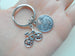 Bike & Mountain Charm Keychain, Biker's Keychain, Graduate Gift, Encouragement Gift Keychain by Jewelry Everyday
