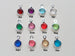Custom Engraved Stainless Steel Tag Keychain with Birthstone Charm by Jewelry Everyday
