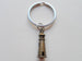 Bronze Lighthouse Keychain - I'd Be Lost Without You; Couples Keychain by Jewelry Everyday