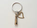 Bronze Lighthouse Keychain With Heart Charm- I'd Be Lost Without You; Couples Keychain by Jewelry Everyday