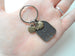 Teacher Appreciation Gift - "Thank You" Tag, Bronze Tree, & Apple Keychain with "Thanks for helping our students grow!" Card by Jewelry Everyday