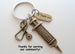 Bronze Syringe & Stethoscope Charm Keychain, Nurse Gift, Hospital Staff Appreciation Gift, Medical Team Gift, Thank You Gift by Jewelry Everyday