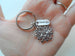 Teacher Appreciation Gift - "Thank You" Tag & Flower Charm Keychain with "Thanks for helping our school bloom!" Card by Jewelry Everyday
