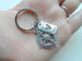 Graduation Gift - Compass Keychain with "Follow Your Heart" Quote by Jewelry Everyday