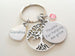 Custom Mom Tree Keychain with a Thanks for Helping Me Grow Disc Charm and Birthstone Charm Option, Gift for Mom or Gift for Grandma by Jewelry Everyday