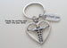 Heart Medical Charm Keychain, Nurse Appreciation Gift Keychain, Employee Gift, Coworker Gift, Work Team Gift, Thank you Gift, RN Gift by Jewelry Everyday
