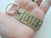 "How Beautiful Life is When You Are in the World" Bronze Saying Keychain Gift by Jewelry Everyday