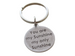 You Are My Sunshine Keychain, Saying Keychain with Sun Face on Backside