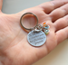 Personalized Mother and Her Children Keychain with Birthstone Charms, Gift for Mom