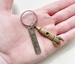 Bronze Spaceship Rocket Keychain with Custom Engraved Tag, Astronautical Key Chain by JewelryEveryday