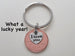 2017 Penny Keychain - Couples 8 Year Anniversary Gift with "I Love You" Heart Charm, from JE by Jewelry Everyday