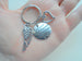 "I Will Hold You in My Heart Until I Hold You in Heaven" Saying Keychain With Wing & Heart Charm by Jewelry Everyday