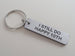 2 Aluminum Tag Keychain Engraved with 10 Tally Marks and "I Still Do Happy 10th", Couples 10 Year Anniversary Gift