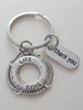 Volunteer Appreciation Gift  - "Thank You" Tag & Silver Lifesaver Keychain with "You've been a lifesaver!" Card by Jewelry Everyday
