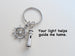 Lighthouse Keychain With Ships Helm - "Your Light Helps Guide Me Home" by Jewelry Everyday