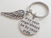 May Your Angel Always Be By Your Side Keychain with Wing Charm, Add-on Charm Options by Jewelry Everyday