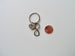 "My Love" Bronze Infinity Symbol Keychain - You and Me for Infinity; Couples Keychain by Jewelry Everyday