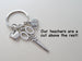 Teacher Appreciation Gift - "Our teachers are a cut above the rest!" Scissors, Book, & Apple Keychain by Jewelry Everyday