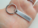"PS143" Engraved Stainless Steel Keychain Tag, Secret Message Keychain, PS I Love You Message Keychain by Jewelry Everyday