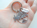 Volunteer Appreciation Gift - "Thank You" Tag & Puzzle Piece & Tree Charms with "You are an essential part of our community" Card by Jewelry Everyday
