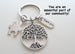 Volunteer Appreciation Gift - "Thank You" Tag & Puzzle Piece & Tree Charms with "You are an essential part of our community" Card by Jewelry Everyday