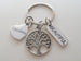 Tree Charm Keychain with Grandma Heart & Beautiful Charm, Grandmother's Keychain by Jewelry Everyday