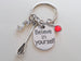 Believe in Yourself and Lacrosse Keychain, Lacrosse Player Encouragement Gift by Jewelry Everyday