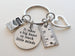 Teacher Appreciation Gift - It Takes a Big Heart to Teach Little Minds Charm Keychain with Heart, Ruler, Crayons Charm by Jewelry Everyday