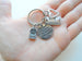 Teacher Appreciation Gift - It Takes a Big Heart to Teach Little Minds Charm Keychain with Heart, Ruler, Crayons Charm by Jewelry Everyday