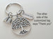 School Staff & Volunteers Appreciation Keychain with Tree Charm, Book Charm, and Custom Engraved Thank You Tag - with Thanks for Helping Our Students Grow Card by JewelryEveryday