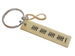 Custom Engraved Brass Tag Keychain with Tally Marks and Brass Infinity Charm by Jewelry Everyday