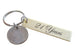 Custom Engraved Brass Tag Keychain with Nickel, 21 Year Anniversary Gift, Personalized Keychain