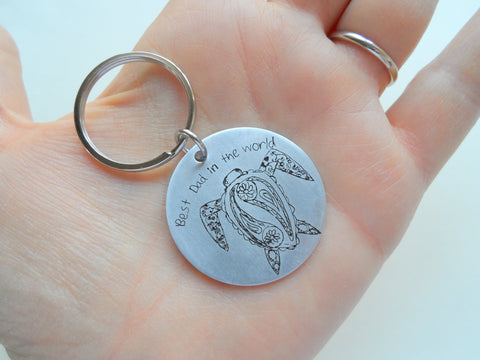 Customized Aluminum Tag Laser Engraved Drawing Keychain, Children's Drawing Keychain For Mother's Day, Father's Day or Birthday by Jewelry Everyday