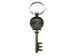 Bronze Key Charm Keychain with 8 Tally Marks Engraved, For Couples 8 Year Anniversary