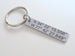Custom Engraved Stainless Steel Tag Keychain with Baseball Mitt Charm; Couples Keychain Gift by Jewelry Everyday