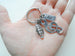 Treble Clef Charm Keychain with Microphone and Custom Engraved Tag, Music Student, Teacher, or Musician Keychain by JewelryEveryday