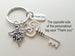 CNA Charm Keychain with Key and Personalized Thank You Tag, Appreciation Gift by JewelryEveryday