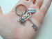 CNA Charm Keychain with Key and Personalized Thank You Tag, Appreciation Gift by JewelryEveryday