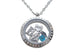 Class of 2026 Graduate Locket Necklace with Graduate Cap, 2026 Heart Charm, and Custom Letter & Birthstone - by Jewelry Everyday