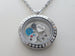Class of 2025 Graduate Locket Necklace with Graduate Cap, 2025 Heart Charm, and Custom Letter & Birthstone - by Jewelry Everyday