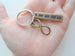 Bronze Infinity Charm Keychain & Tag with 19 Tally Marks for Couples 19 Year Anniversary