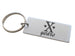 Aluminum Tag Keychain with "X Years" Roman Numerals Engraved, Couples 10 Year Anniversary Gift