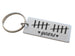 Aluminum Tag Keychain Engraved with 10 Tally Marks and "Years", Couples 10 Year Anniversary Gift