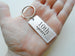 Aluminum Tag Keychain with "10th Year" Engraved, Couples 10 Year Anniversary Gift