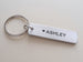 10 Year Anniversary Gift - Personalized Aluminum Tag Keychain Engraved with Anniversary Date; Options for Backside by Jewelry Everyday