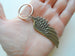 Bronze Wing Charm Memorial Keychain