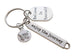 Butterfly Charm Keychain with Believe in Yourself & Enjoy the Journey Charm