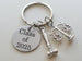 Lawyer or Paralegal Charm Keychain with Custom Engraved Disc, Scales of Law & Gavel Charm KeyChain